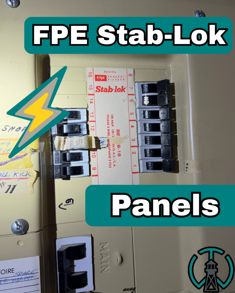Federal Pioneer Stab-Lok electrical panel found during a home inspection in Victoria, BC